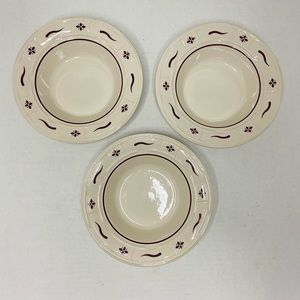 🍂 3 Longaberger Woven Traditions Fruit Bowls🍂